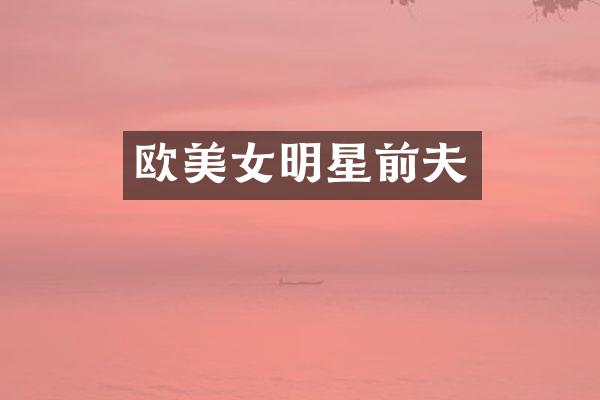 欧明星前夫