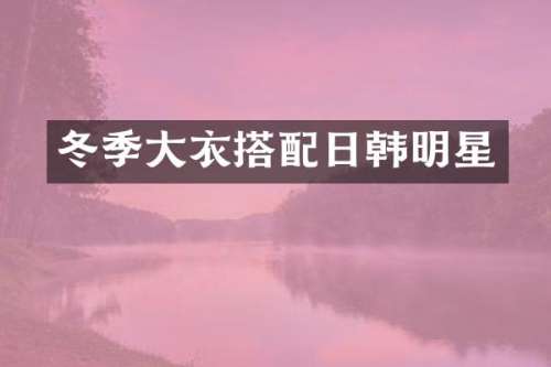冬季大衣搭配日韩明星