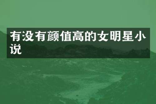 有没有颜值高的女明星小说