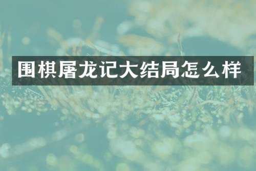 围棋屠龙记大结局怎么样
