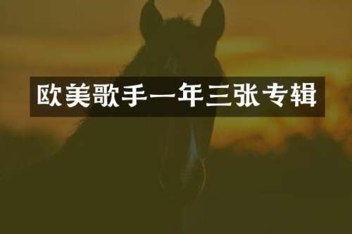 欧美歌手一年三张专辑