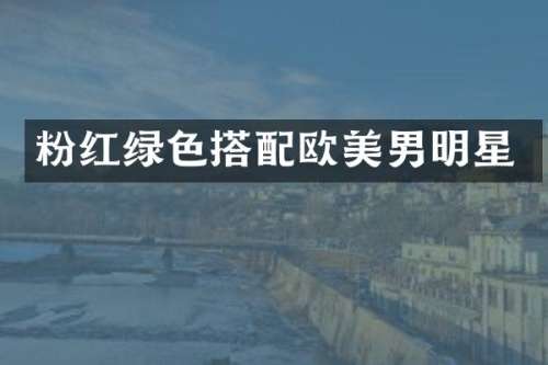 粉红绿色搭配欧美男明星