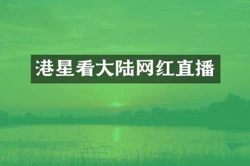 港星看大陆网红直播