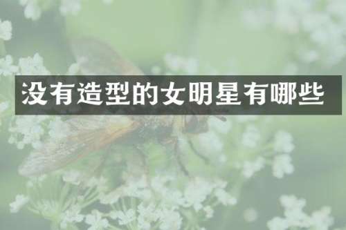 没有造型的女明星有哪些