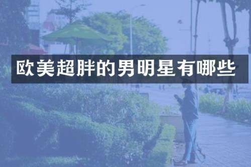 欧美超胖的男明星有哪些