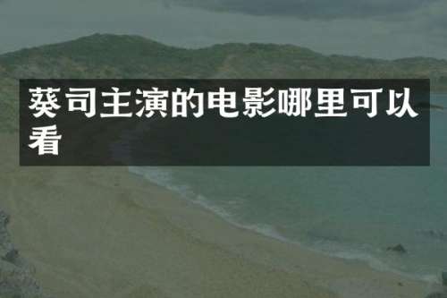 葵司主演的电影哪里可以看