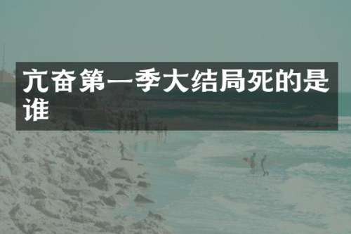 亢奋第一季大结局死的是谁