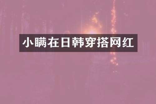 小瞒在日韩穿搭网红