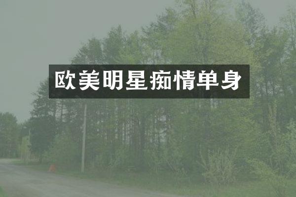 欧美明星痴情单身