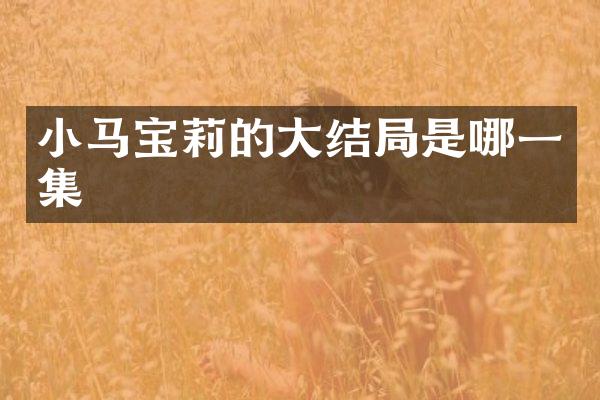 小马宝莉的大结局是哪一集