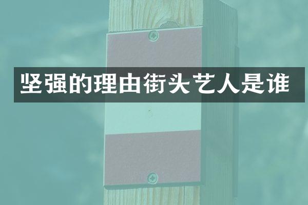 坚强的理由街头艺人是谁