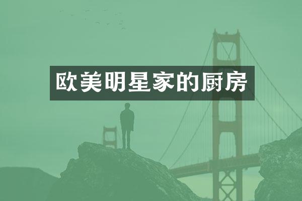 欧美明星家的厨房
