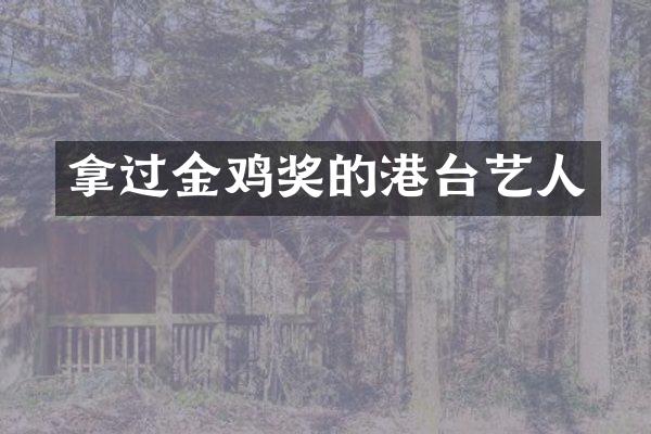 拿过金鸡奖的港台艺人