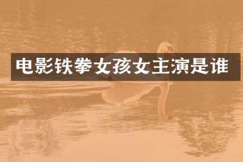 电影铁拳女孩女主演是谁