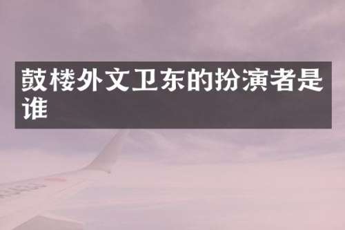 鼓楼外文卫东的扮演者是谁