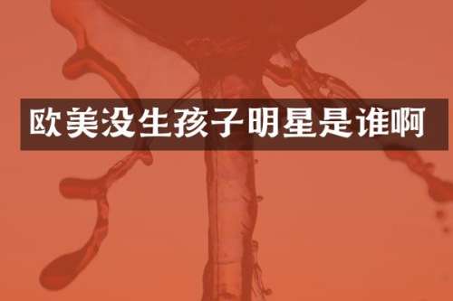 欧美没生孩子明星是谁啊