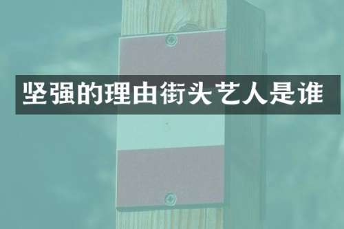 坚强的理由街头艺人是谁