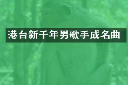 港台新千年男歌手成名曲