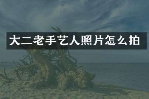 大二老手艺人照片怎么拍