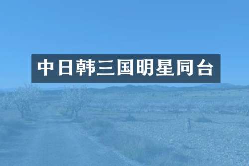 中日韩三国明星同台