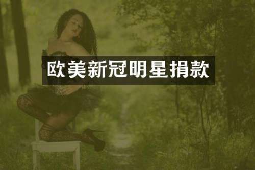 欧美新冠明星捐款