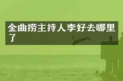 金曲捞主持人李好去哪里了