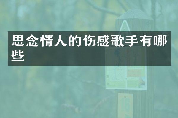 思念情人的伤感歌手有哪些