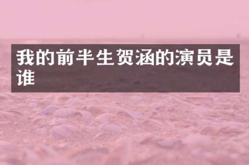 我的前半生贺涵的演员是谁