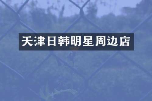 天津日韩明星周边店