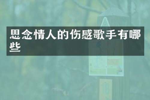 思念情人的伤感歌手有哪些