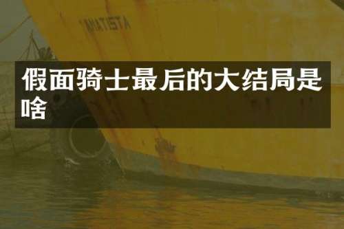 假面骑士最后的大结局是啥