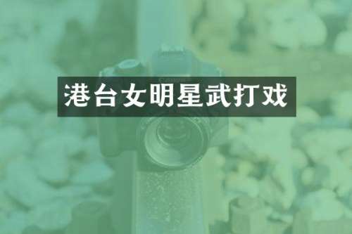 港台女明星武打戏