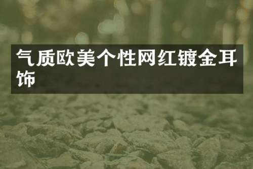 气质欧美个性网红镀金耳饰
