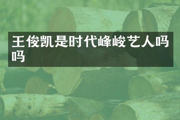王俊凯是时代峰峻艺人吗吗
