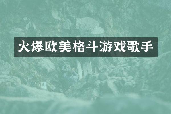 火爆欧美格斗游戏歌手