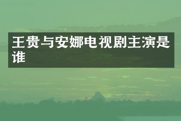 王贵与安娜电视剧主演是谁