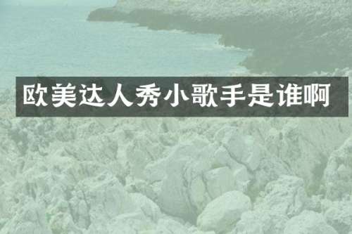 欧美达人秀小歌手是谁啊