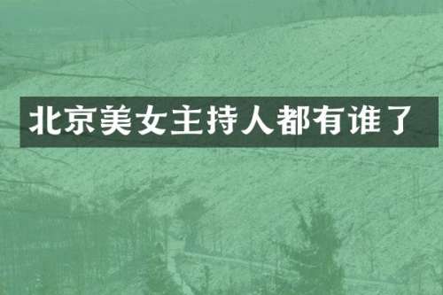 北京主持人都有谁了