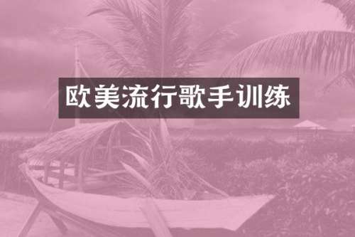 欧美流行歌手训练