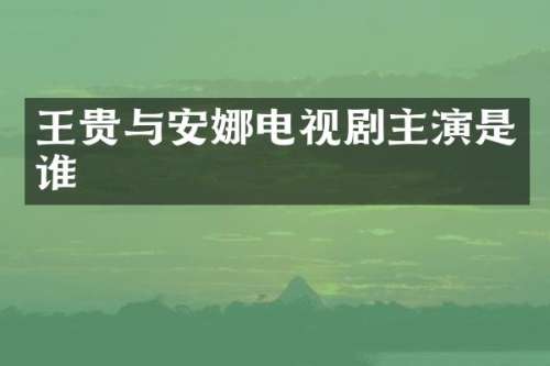 王贵与安娜电视剧主演是谁