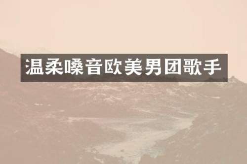 温柔嗓音欧美男团歌手