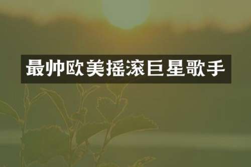 最帅欧美摇滚巨星歌手