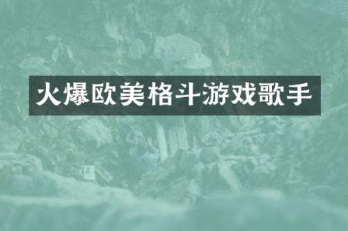 火爆欧美格斗游戏歌手