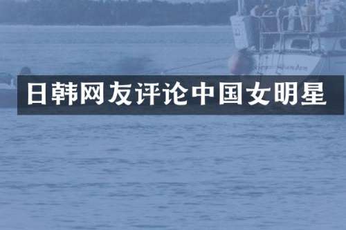 日韩网友评论中国女明星