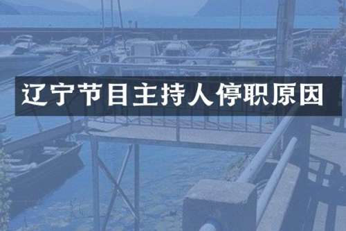 辽宁节目主持人停职原因