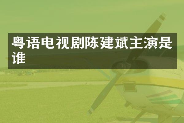 粤语电视剧陈建斌主演是谁