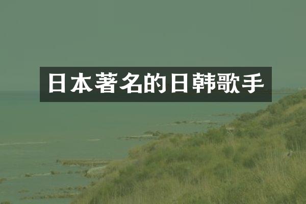 日本著名的日韩歌手