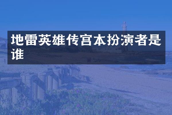 英雄传宫本扮演者是谁