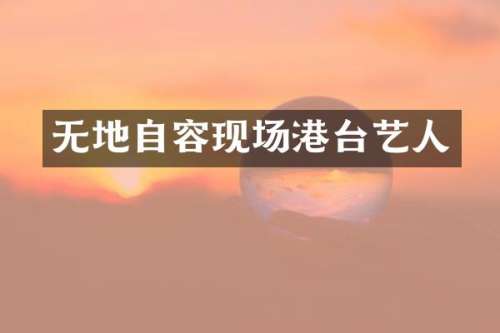 无地自容现场港台艺人