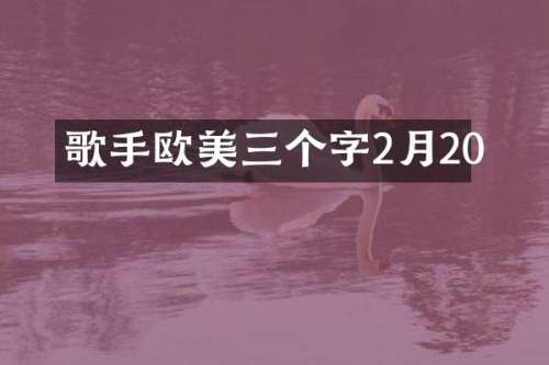 歌手欧美三个字2月20